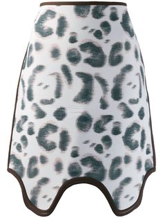 Calvin Klein 205W39nyc юбка асимметричного кроя с леопардовым принтом