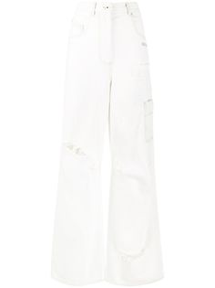 Off-White джинсы широкого кроя