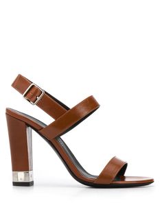 Giuseppe Zanotti босоножки на прозрачном каблуке