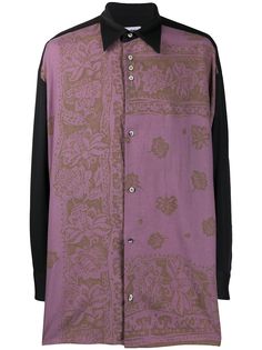 Magliano рубашка свободного кроя с цветочным принтом