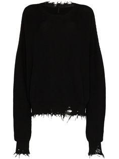 UNRAVEL PROJECT свитер оверсайз с эффектом потертости