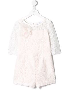 Monnalisa кружевной ромпер