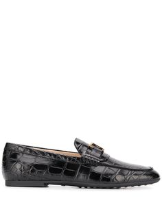 Tods пенни-лоферы с тиснением под кожу крокодила Tod’S