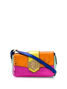 Kurt Geiger London клатч с эффектом металлик в стиле колор-блок