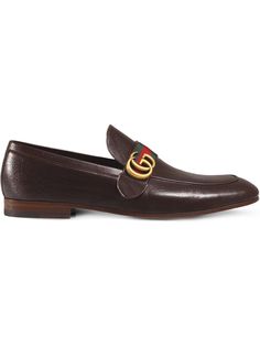 Gucci лоферы с отделкой GG Web