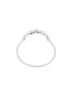 Natalie Marie кольцо Ivy Crown Champagne из белого золота с бриллиантами