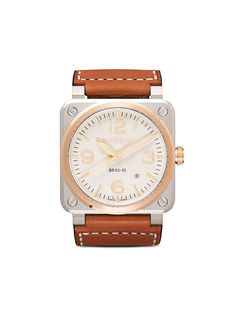 Bell & Ross часы BR03-92 Steel and Rose Gold 42 мм