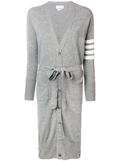 Thom Browne удлиненный кардиган мешковатого кроя