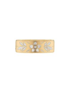 Gucci золотое кольцо Icon с эмалью