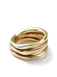 IPPOLITA золотое кольцо Classico Squiggle