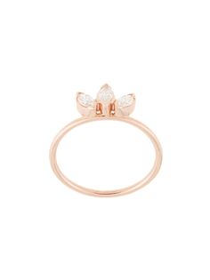 Natalie Marie кольцо Diamond Sun из розового золота с бриллиантами
