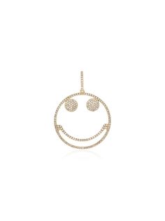 Rosa de la Cruz золотая подвеска Smiley с бриллиантами