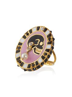 Holly Dyment кольцо Monday с бриллиантами и жемчугом