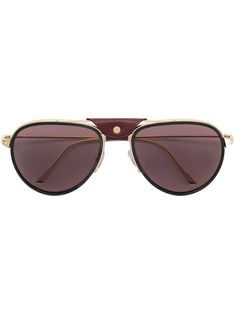 Cartier Eyewear солнцезащитные очки-авиаторы Santos