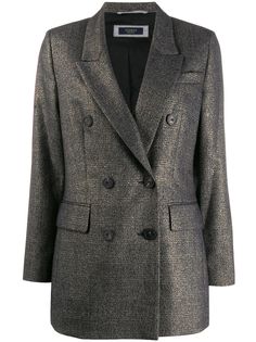 Peserico двубортный пиджак в клетку