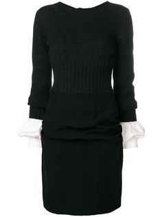 Chanel Pre-Owned многослойное платье мини