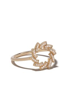 Astley Clarke кольцо Icon Scala Cirque из желтого золота с бриллиантами