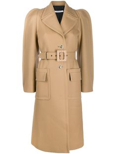 Givenchy однобортное пальто с поясом
