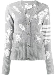 Thom Browne кардиган Ocean Floor с полосками 4-Bar