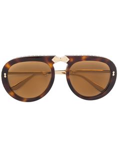 Gucci Eyewear складные солнцезащитные очки-авиаторы