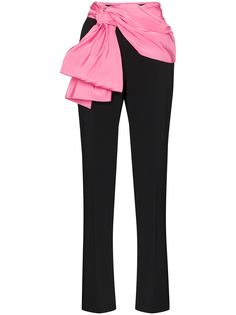Carolina Herrera брюки с контрастным поясом