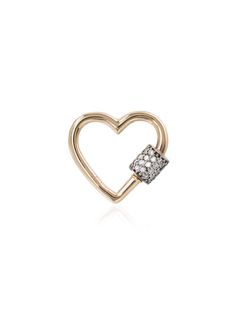 Marla Aaron 14kt gold heart charm