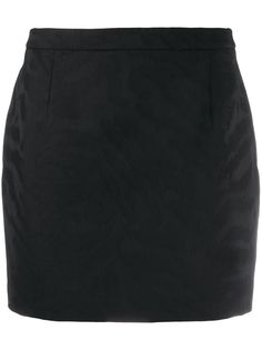 Saint Laurent юбка мини с анималистичным узором