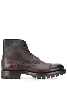Santoni ботинки на шнуровке