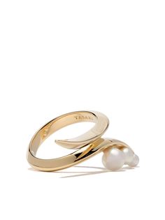 Tasaki золотое кольцо Nacreous с жемчугом Акойя