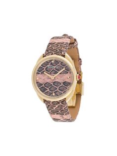 Salvatore Ferragamo Watches наручные часы с тиснением под змеиную кожу