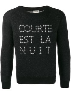 Saint Laurent свитер с круглым вырезом