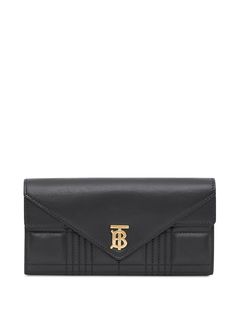 Burberry стеганый кошелек с монограммой