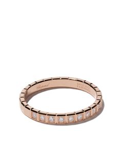 Chopard кольцо Ice Cube из розового золота с бриллиантами