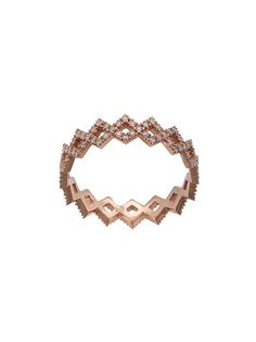 Eva Fehren кольцо Rex из розового золота с бриллиантами