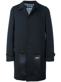 Junya Watanabe MAN пальто с контрастными панелями