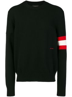 Calvin Klein 205W39nyc свитер с полосками на рукаве