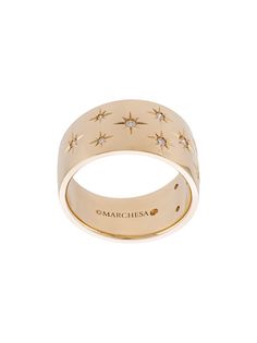 Marchesa широкое золотое кольцо Star с бриллиантами