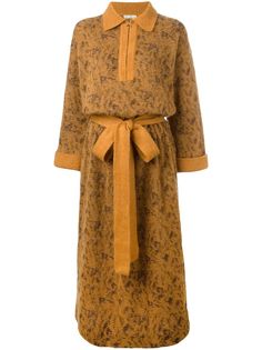 Yves Saint Laurent Pre-Owned платье-свитер с поясом