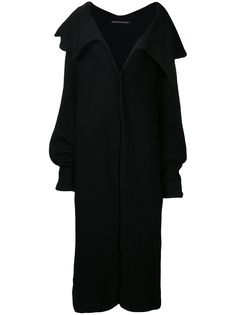 Yohji Yamamoto Pre-Owned пальто с массивной горловиной