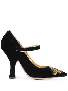 Dolce & Gabbana Pre-Owned туфли Мэри Джейн с вышивкой