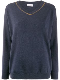 Brunello Cucinelli джемпер с бусинами