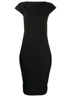 Rick Owens платье с укороченными рукавами-кап и открытой спиной