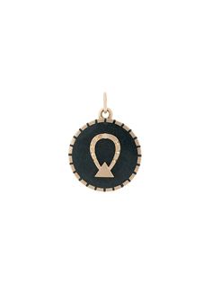 Foundrae "18K gold, diamond and enamel horseshoe medallion "