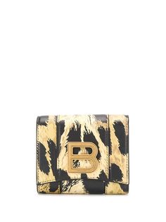 Balenciaga кошелек с леопардовым принтом