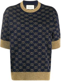 Gucci жаккардовый топ с логотипом Interlocking G