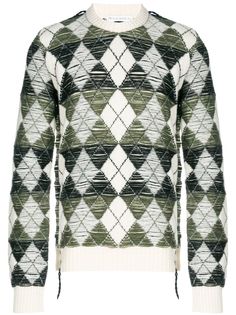 JW Anderson трикотажный свитер с узором аргайл