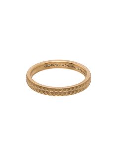 Le Gramme кольцо Guilloché из желтого золота