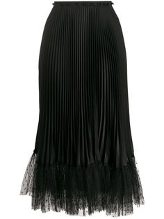 RedValentino плиссированная юбка с тюлем
