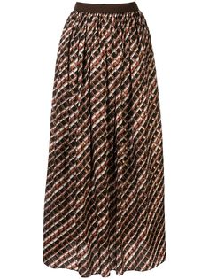 Kolor плиссированная юбка с эффектом металлик