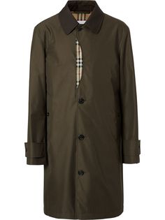 Burberry пальто с контрастной вставкой